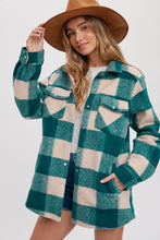 Load image into Gallery viewer, Checkered Brushed Flannel Shacket
