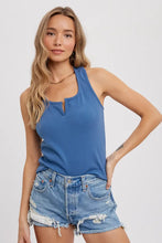 Load image into Gallery viewer, Rib Fitted Racer Tank
