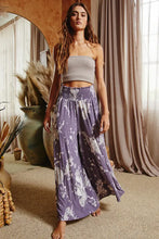 Load image into Gallery viewer, Smocked Waist Band Wide Leg Maxi Pants
