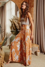 Load image into Gallery viewer, Smocked Waist Band Wide Leg Maxi Pants
