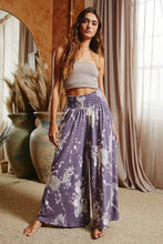 Load image into Gallery viewer, Smocked Waist Band Wide Leg Maxi Pants
