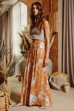 Load image into Gallery viewer, Smocked Waist Band Wide Leg Maxi Pants
