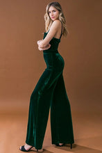 Load image into Gallery viewer, Green Velvet Jumpsuit
