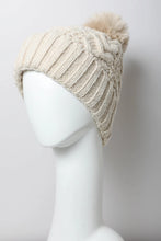 Load image into Gallery viewer, Thermal Lining Cable Knit Beanie
