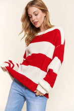 Load image into Gallery viewer, Irregular Stripe Sweater Top
