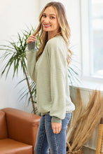 Load image into Gallery viewer, Solid Waffle Knit Top-AVAILABLE IN TWO COLORS
