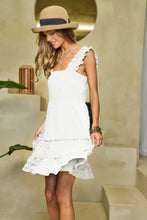 Load image into Gallery viewer, Smocked Sleeveless Ruffle Midi Dress
